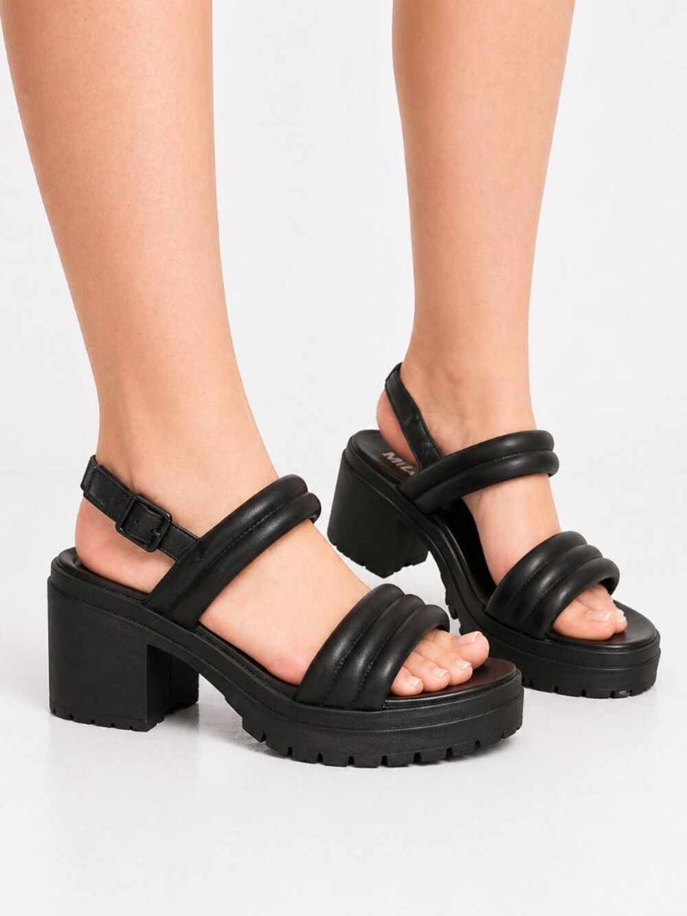 MIA Black Chunky Sandal